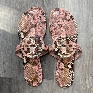 Tory Burch animal print sandals